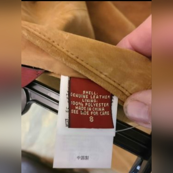 Eddie Bauer leather skirt size 8 bnwt - Picture 4 of 10